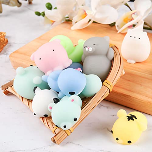 Squishy Toys, 12 Pcs, Kawaii Squishy, Squishes Toy for KidsÂ Party Favors, Squishy Pack, Squishes Animals, Mochi Squishy, Stress Relief Toy, Mini Squishes, Animal Squishies, Small Toys for Kids