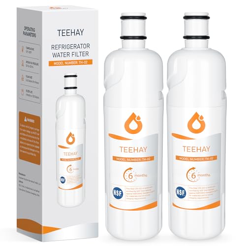 JetfiWtr W10413645A Water Filter 2 Replacement, Compatible with Everydrop Filter 2, EDR2RXD1, Whirlpool WHR2RXD1, P9KB2L, P9RFKB2L, Whirlpool WRX986SIHZ, WRF757SDHZ, WRF767SDHZ, WRF736SDAM, 2 Pack