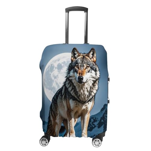 Carry on Luggage Cover Timberwolves Suitcase Covers for Luggages Tsa Approved Travel Luggage Sleeve Protector Elastic Suitcase Protector Anti-Scratch Washable Fits 19-30 Inch Case -XL