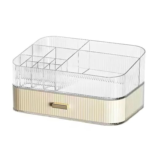 Grande organizzatore per trucchi cassetti impilabili in per il bagno Make Up organizza a levre & Range Skincare Profumo Beige-a. 1 acrilico rosso