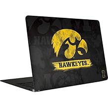 Skinit Decal Laptop Skin Compatible with MacBook Air 13in 2020 - Officially Licensed Iowa Hawkeyes Distressed Logo Design