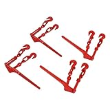 4 Pack Lever Chain Binders, 9200 lbs Working Load Limit, Carbon Steel Binder for 8-10mm/5/16-3/8inch Chain, Chain Binder with G70 Hanging Hook for Flatbed Trailers, Trucks & Industrial Transportation
