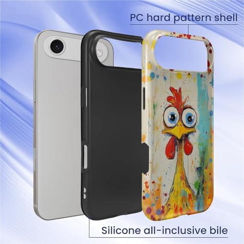 Coque pour PT 17 A résistante aux chocs silicone coq rigolo