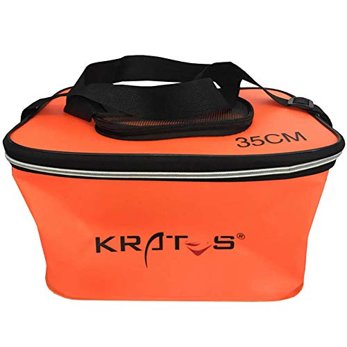 Daxin Portable Fishing Bag EVA Fishing Water Bucket Collapsible Live Fish Box Water Container Folding Fishing Water Tank for Traveling Hiking Fishing