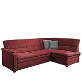 ikea schlafcouch Pflegeleichter unifarbender Bezugsstoff: Flachgewebe Kati / Farbe: Rot / Ausführung Fuß: Kunstoff schwarz