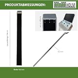 TRUTZHOLM 1 x Alu Auffahrschiene 194 cm 50 kg Alu grau Anti-Rutsch Beschichtung E-Bike Mofa Fahrradrampe für Treppe
