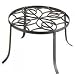 MINTCRAFT W52873-3L Black Iron Plant Stand, 12-Inch