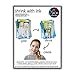 NuFun Activities Inkjet Printable Shrink with Ink, Shrink Film, 8.5 x 11 inch Sheets (50 Sheets)
