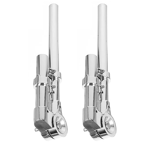 ERINGOGO 1 ペア シングル タム ホルダー 演奏用 ドラム マウント ディスプレイ ブラケット パーカッション スタンド ミュージカル用 楽器 交換用 付属品 シルバー