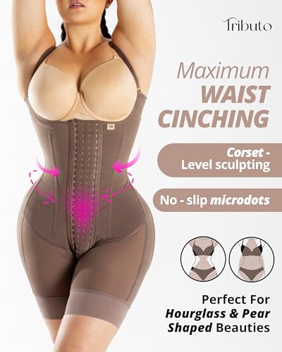 Image of TRIBUTO EST. 2009 Semi-Custom Stage 2, Hourglass shapewear, Body Shaper Open Bust Colombian Curvy Faja BBL & Lipo 360