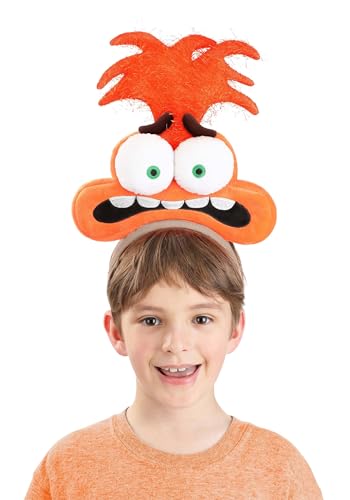 Disney Inside Out Anxiety Character Headband - 3D Costume Accessory Fun and Easy to Wear Standard Orange