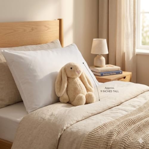 Image of Cream Bunny Plush Soft Toy 40 CM, Ultra Soft Stuffed Bunny Rabbit Teddy for Kids, Cute Cuddly Plush Animal for Boys & Girls, Birthday Gift & Room Decor