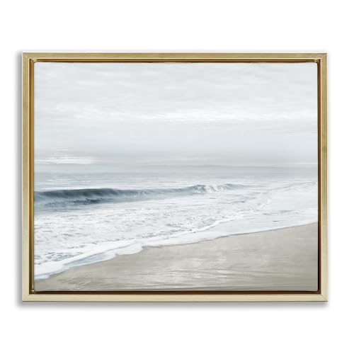 Morning Bliss Coastal Seascape, 25 x 31 Inch Canvas in Floater Frame