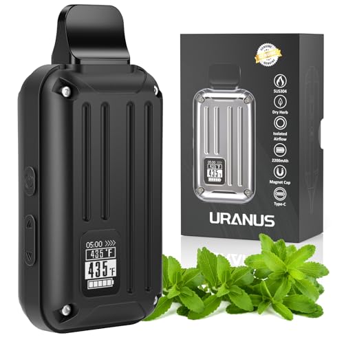 Vaporisateur à herbes haut de gamme, réglage précis de la température, chambre en acier inoxydable, port USB-C, minuterie et écran OLED, goût pur