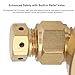 HeeHoo High-Pressure Nitrogen Regulator and Hose Kit, Brass Body with Dual Gauge, Built-in Safety Valve, CGA 580 Inlet, 1/4