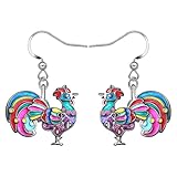 Photo Gallery newei smalto gallina pollo orecchini pendenti per le donna bambina pollo amante gioielli regali charms (floreale) Photo Gallery newei smalto gallina pollo orecchini pendenti per le donna bambina pollo amante gioielli regali charms (floreale)