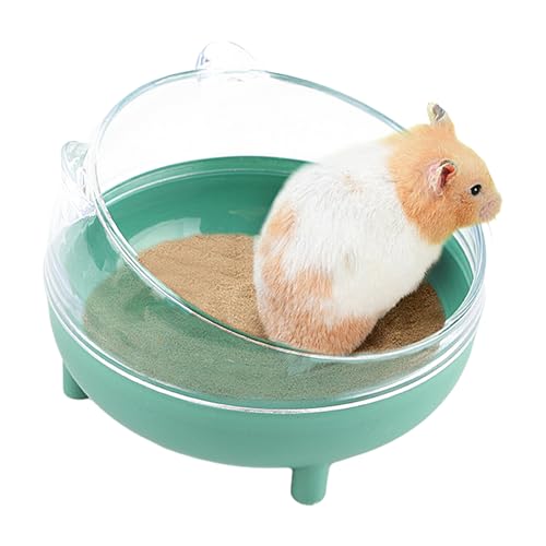 Baignoire à poussière transparente et toilettes pour hamsters, syriens, chinchillas, cochons d'Inde