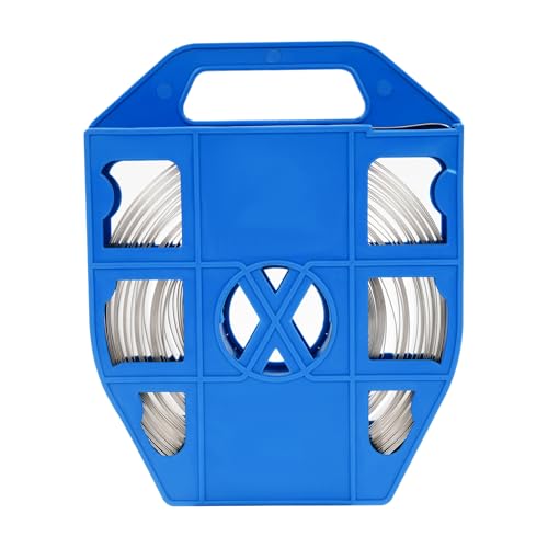 Fyssnn Bobina de flejado de acero inoxidable con banda de acero, 30 m y dispositivo de flejado, 19 mm x 0,5 mm, brida de cable de metal, reutilizable para agrupar cables, fijación de tubos, montaje