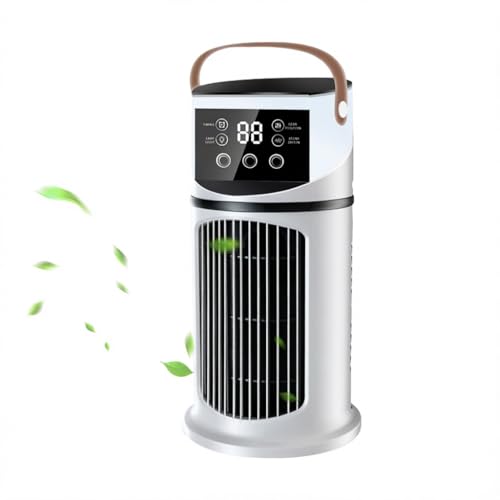 Refroidisseur d'air 4 en 1 à 9 vitesses avec écran tactile et veilleuse 7 LED