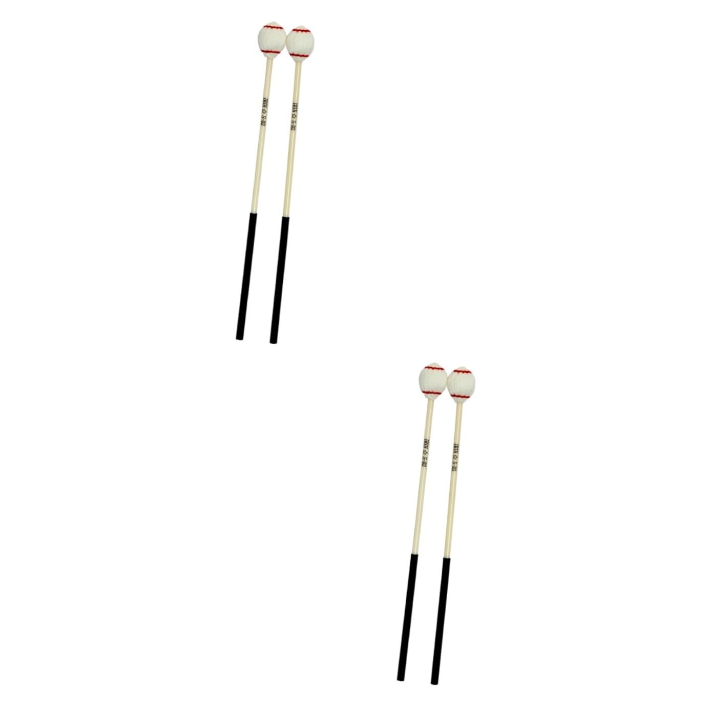 2paare Marimba Schlägel Aus Langlebigem Material Trommelstöcke Für Percussion Instrumente Für Anfänger Und Profis Geeignet Für Marimba Und Xylophon Sicher Und Praktisch