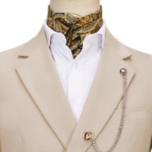 Image of Men's 2 Piece Suit with Metal Clasp Slim Fit Suit Stylish Business Pants Casual Wedding Grooms Tuxedo Suit