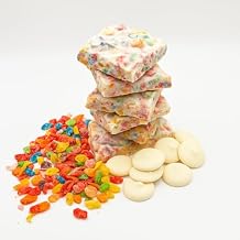 Rainbow Crunch White Chocolate Bark Fruity Cereal Candy Snack | Smooth White Chocolate Loaded with Crunchy Rainbow Cereal | Sweet Gourmet Treat by TwistedTreatz 4oz Sampler / 12oz Pack 16oz 1 lb