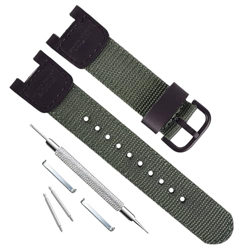 Correa de reloj de nailon premium para Casio SGW 100 SGW 200 PAS 400B GW 3000B GW 3500B Twin Sensor Reloj deportivo para hombre   Correa de cuero de repuesto Pathfinder PRS 400B 2V PAS410B 5V para