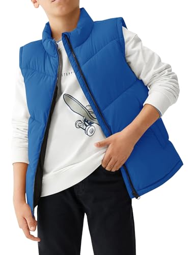 Image of Meikulo Boys Puffer Vest Zip Up Quilted Gilet Sleeveless Jackets