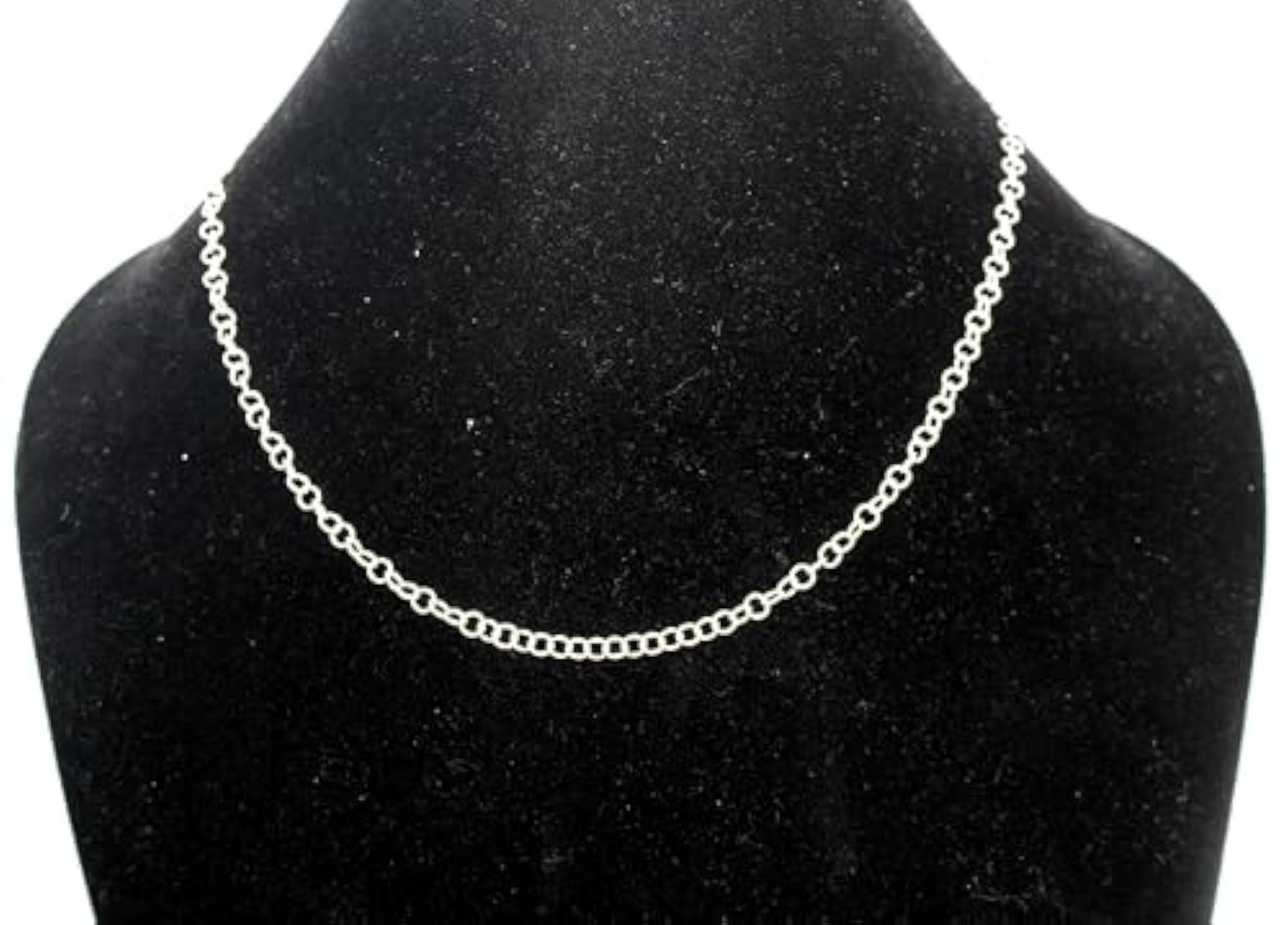 Unisex 925 Sterling Silver Link Chain Necklace, Handmade Gift