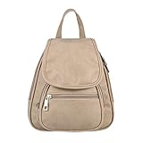 TRAGBARKEIT: Rucksack, Handtasche - Schultertasche, Kunstleder oder Leder-Patchleder je nach Wahl, ein toller Stylingpartner für unterschiedliche Looks!