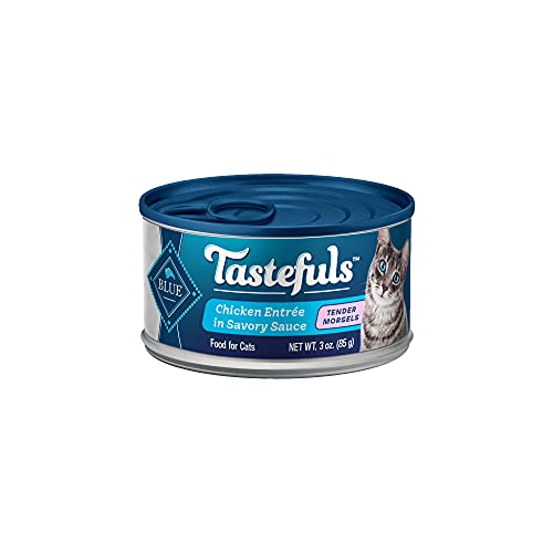 Blue Buffalo Tastefuls Natural Tender Morsels Wet Cat Food, Chicken Entrée 3-oz cans (Pack of 24) - Image 2