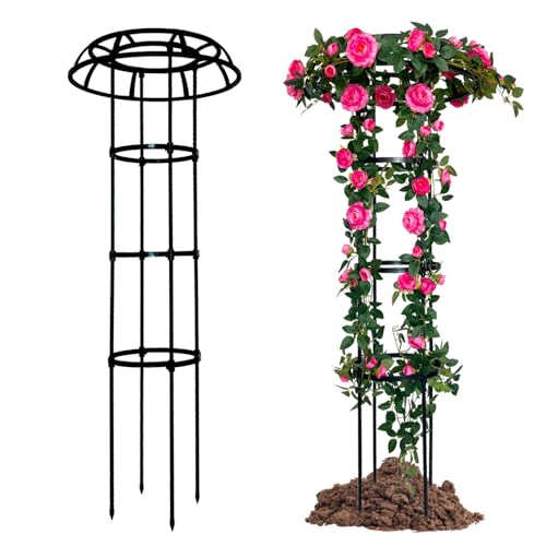 Garden Trellis for Climbing Plants Outdoor, 4.4 Feet Trellis for Climbing Plants, Sturdy Plant Support Trellis for Flowers Vegetable Fruits Vines