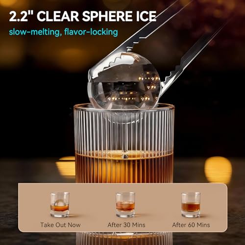 Fabricadora de hielo de esfera 2.2 pulg 42 piezas/día miniatura 2