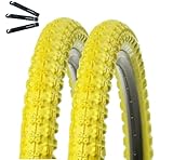 Profilo elegante Set 2 pneumatici Kenda K-51 BMX giallo 58-406 (20 x 2,25) con leva maxxi4you