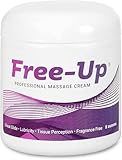 Free-Up-Professional Massage Cream, Fragrance-Free, Great Glide, Lubricity, Tissue Perception, Perfect for Physical Therapy, Massage Versatile, Non-Greasy, 8 Oz Jar