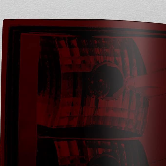 AKKON - For Nissan Ttian Pickup Truck Dark Red Clear Lens Rear Tail Lights Brake Lamps Replacement Left + Right