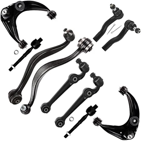 SOSOPART 10pc Set Suspension Kit Lower Control Arm Upper Control Arm Inner Tie Rod End Outer Tie Rod End Replacement For Ford Fusion For Lincoln MKZ For Mercury Milan