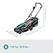 Gardena electric lawn mower PowerMax 37/1800 G2: mower up to 500 m², 1800 W power, 37 cm cutting width, 45 l catch volume, 35 to 65 mm cutting height, ErgoTec Plus handle, foldable, UK plug (14637-20)