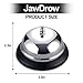 JawDrow 2-Pack Call Bell, 3.3Inch Stainless Steel Service Bell, Clear Loud Sound for Restaurant Hotel School Store, Durable Easy Clean