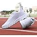 Toumov Womens Slip On Sneakers Mesh Breathable Gym Work Fashion Sneakers Lightweight Tennis Walking Shoes Cushioning Comfort Gym Workout Athic Shoes Comfortable Trainers for Gym Travel Work White
