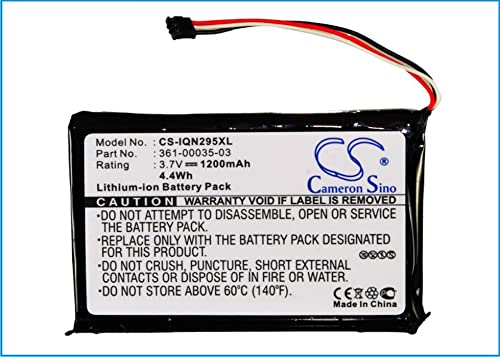 Cameron Sino Battery for Garmin 010-01316-00, 2447 LMT, 2455LMT, 2455LT, 2475LT, 2495LMT, 2505LT, 2547 LMT, 2555LMT, 2555LT, 2557 LMT, 2557LMT, 2597 LMT, 2789LMT 1200mAh