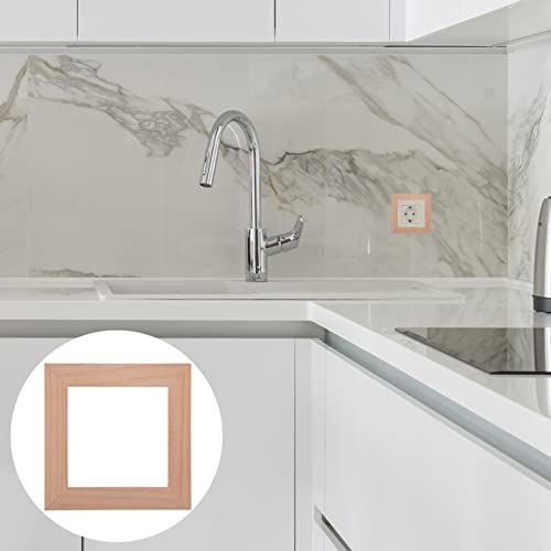 Cubierta de teca para interruptor, protector de madera natural y resistente para el hogar 7