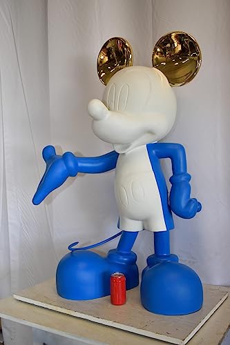 Estatua Gigante de Resina Mickey Mouse Azul y Blanco miniatura 3
