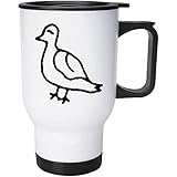 Azeeda 400ml 'Taube' Wiederverwendbarer Kaffee/Reise-Becher (MG00045366)