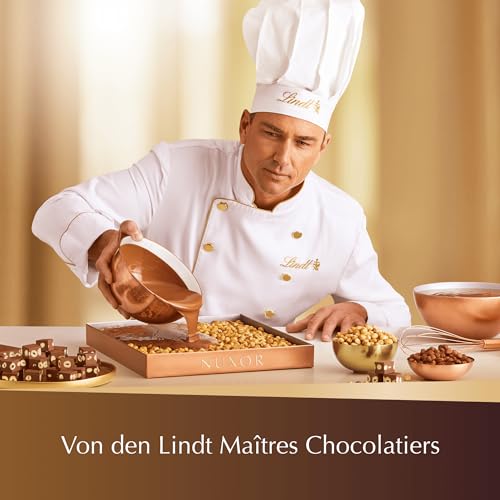 Lindt NUXOR Beutel Milch XXL | 700g Beutel | Cremige Gianduja Schokolade (Vollmilch und Feinherb) mit ganzen, gerösteten Haselnüssen | Pralinen Geschenk | Schokoladengeschenk