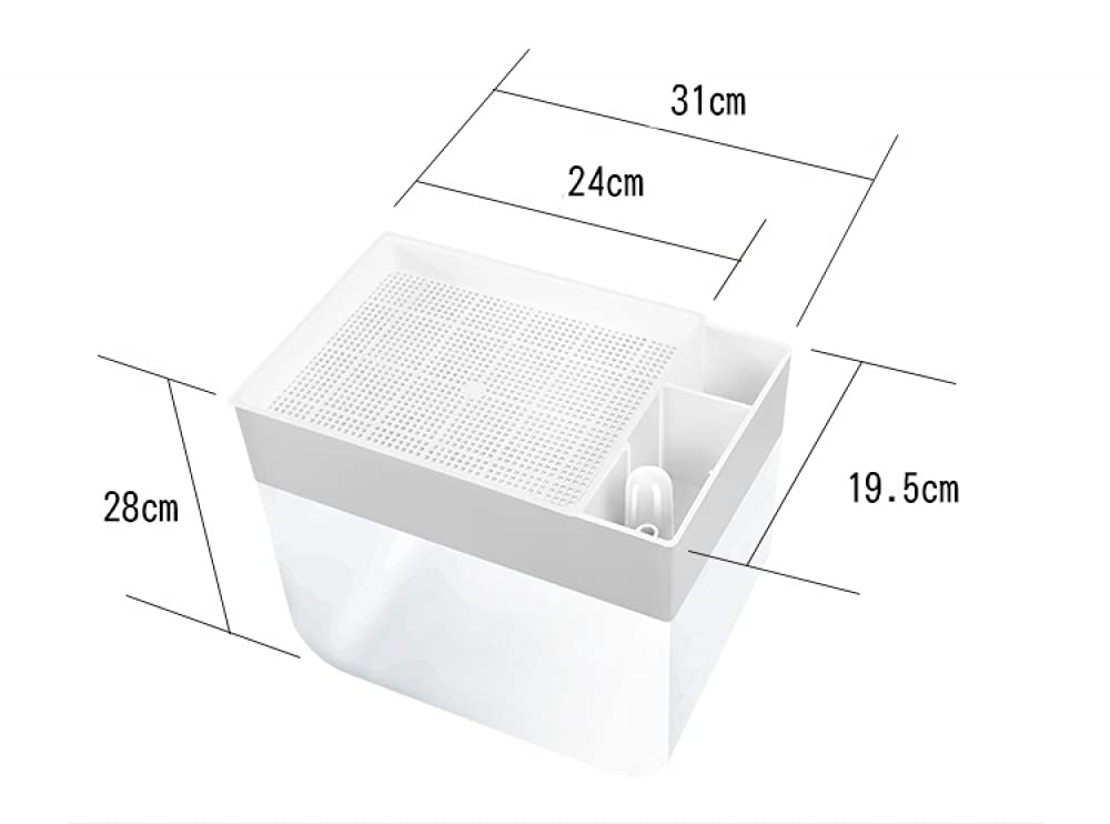Siqi Małe ekologiczne akwarium, samoczyszczące akwarium, uprawiające żywność, mini ekosystem aquaponic (świetny prezent ogrodowy i projekt rodzinny)