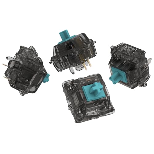Image of DUROCK T1 Tactile Keyboard Switches, 5 Pins Switches for Mechanical Keyboards with Special Tactile Stem, 67g Mechanical Keyboards Switches (T1 Smokey 67g, 90pcs)