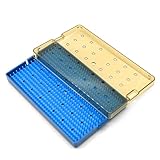 DISEÑO EXQUISITO: Diseño de doble hebilla, fácil de abrir y cerrar, estructura sólida, fácil de usar, evita que los instrumentos se caigan durante el proceso de esterilización.