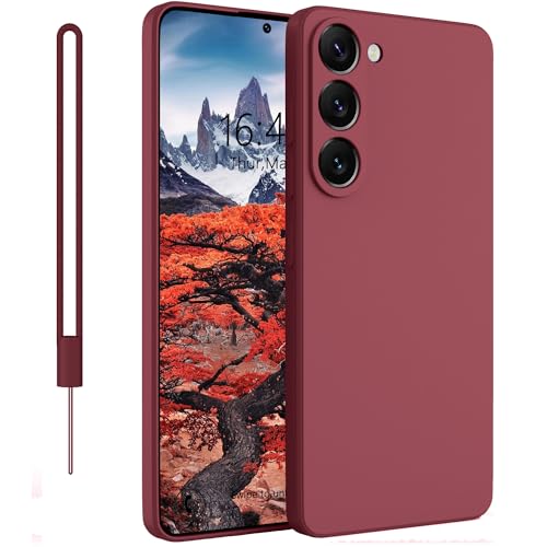 Andwing für Samsung Galaxy S23 5G hülle Silikon,Hanyhülle für Samsung Galaxy S23 Stoßstange Stoßfest Kratzfestigkeit rut...