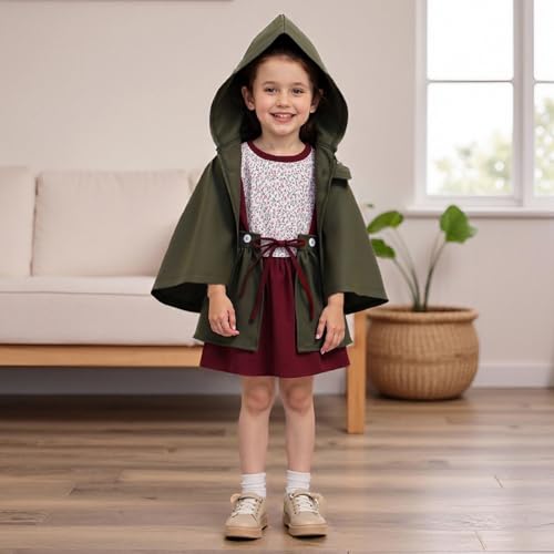 Disfraz infantil niña bebé Halloween vestido medieval rojo miniatura 2